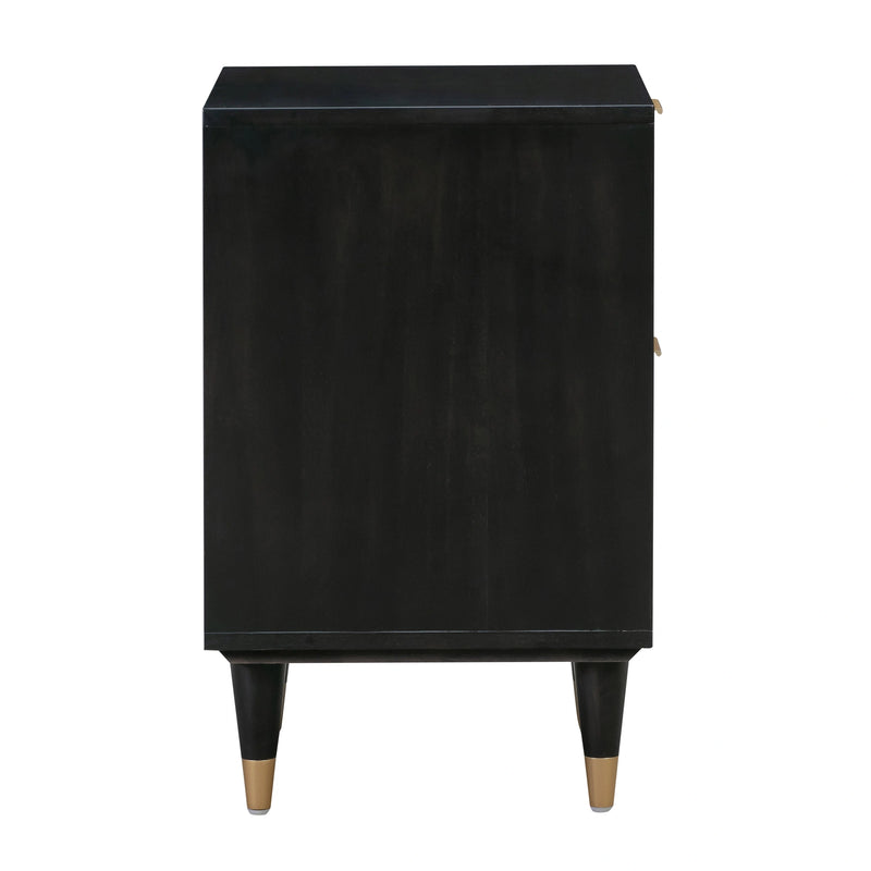 Sierra 22" Cane 2-Drawer Nightstand