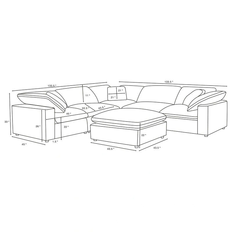 Raleigh Modular Sectional Sofa
