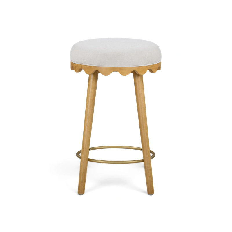 Oodle Performance Vegan Mohair Bar and Counter Stool