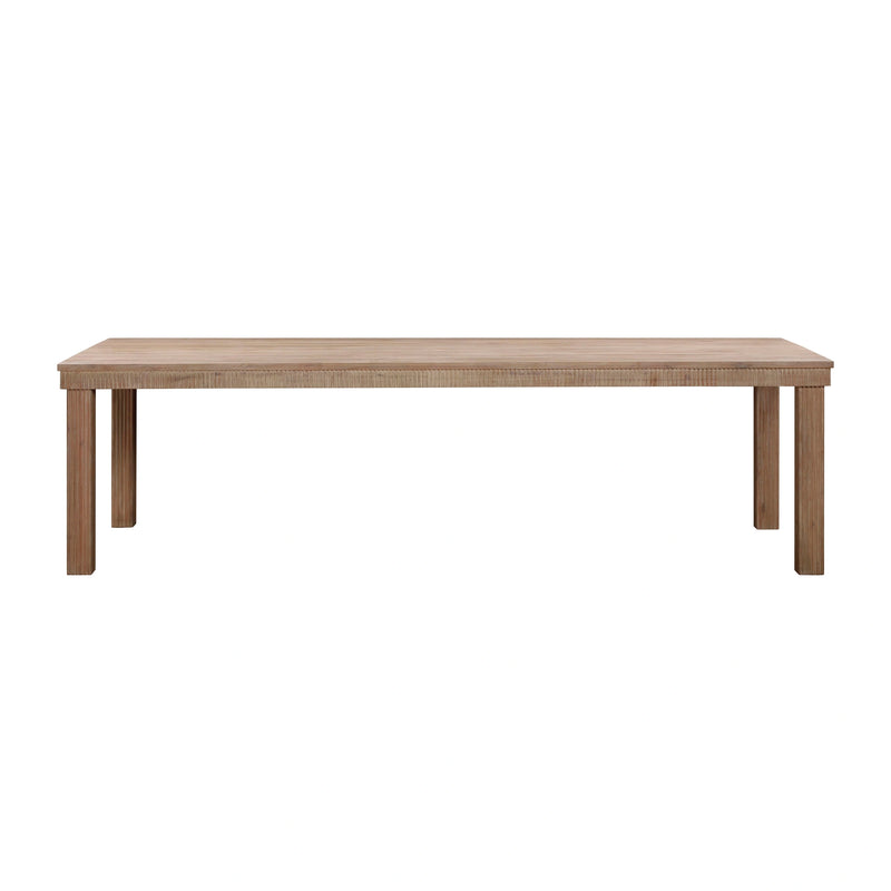 Cassie Natural Outdoor Rectangular Dining Table (75"-108")