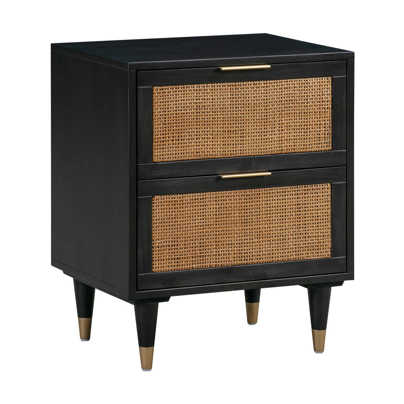 Sierra 22" Cane 2-Drawer Nightstand
