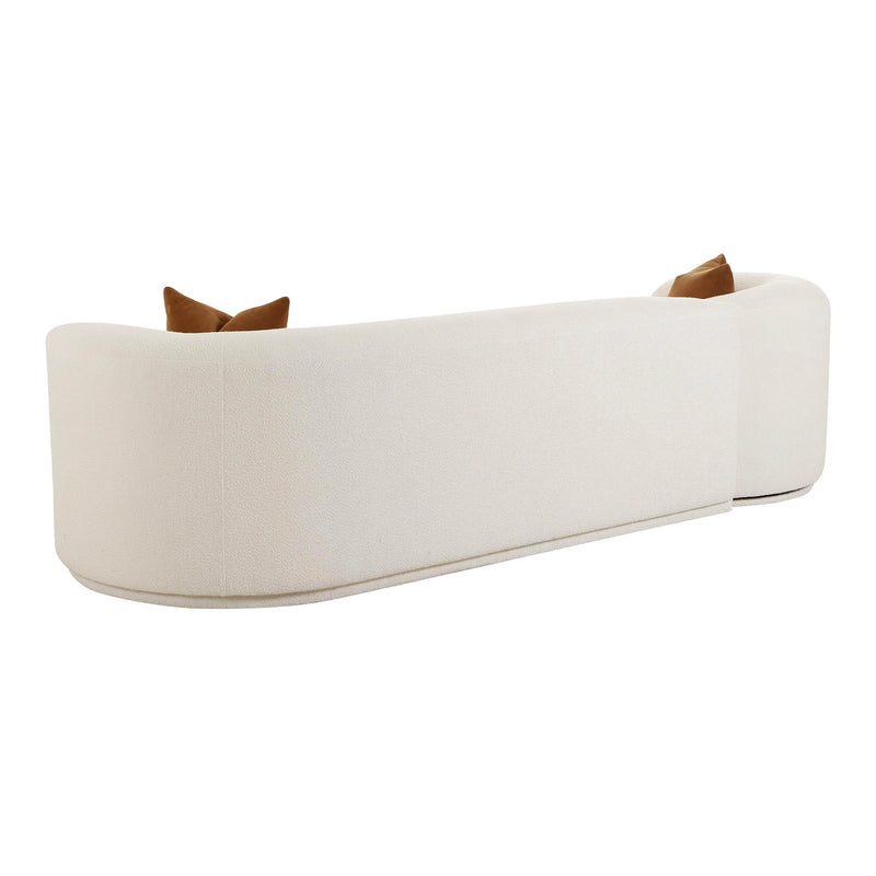 Fickle Cream Performance Boucle 2-Piece Modular Sofa
