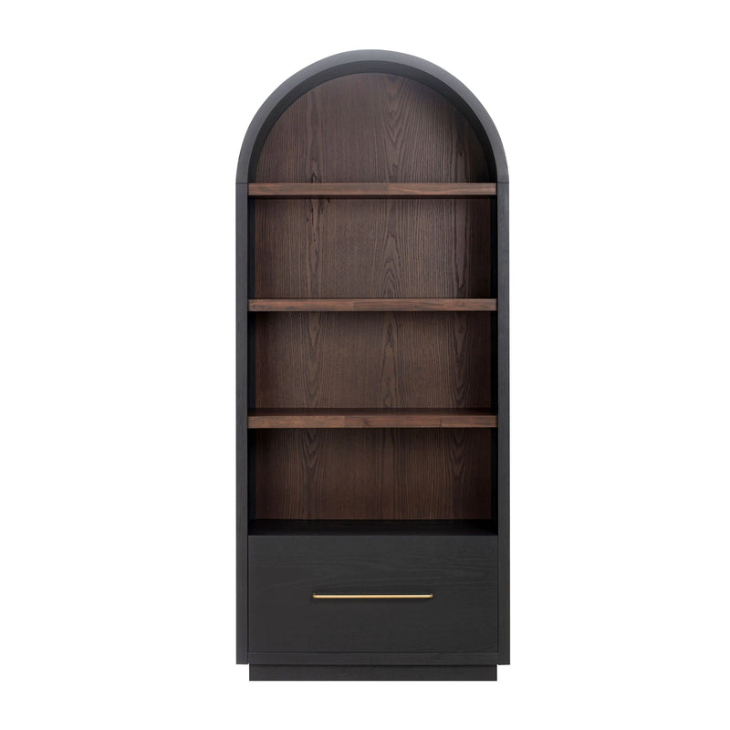 Marlow Wood Bookcase With File Drawer