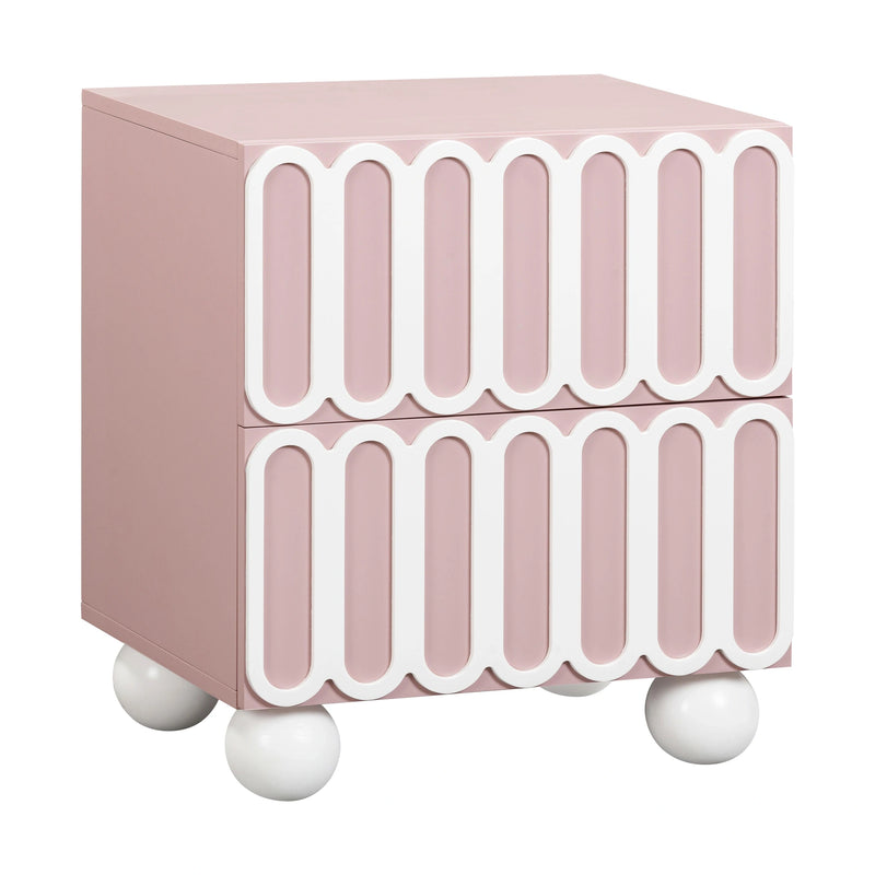 Tori 23" Motif 2-Drawer Nightstand