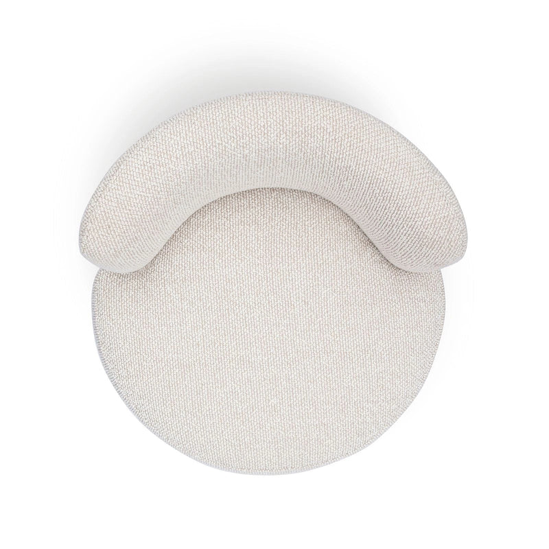 كرسي مكتب "هاكونا" من قماش البوكليه باللون الكريمي