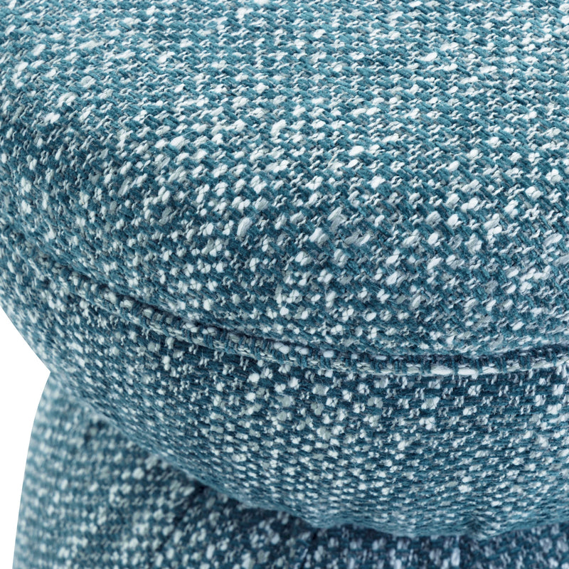 Tomlin Ruched Performance Fabric Game Ottoman