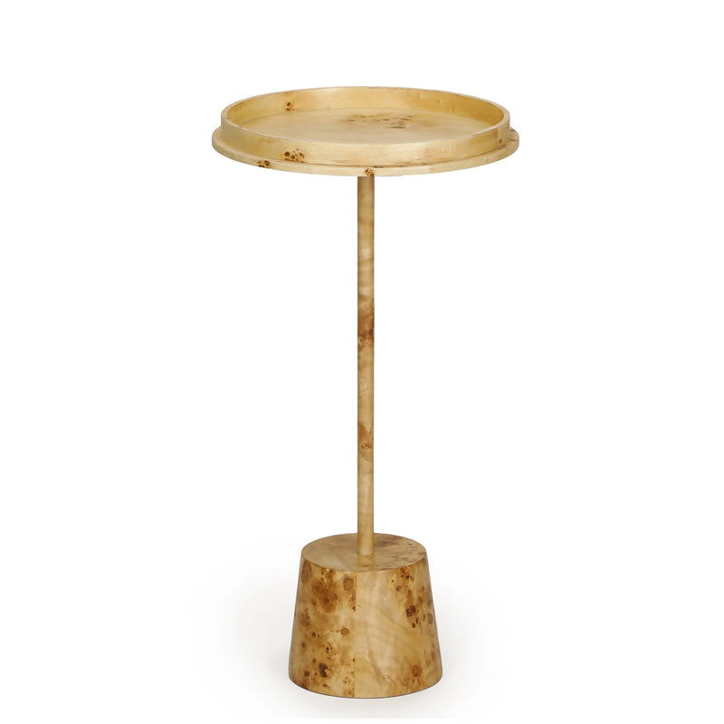 Destin Natural Burl Contract-Grade Side Table