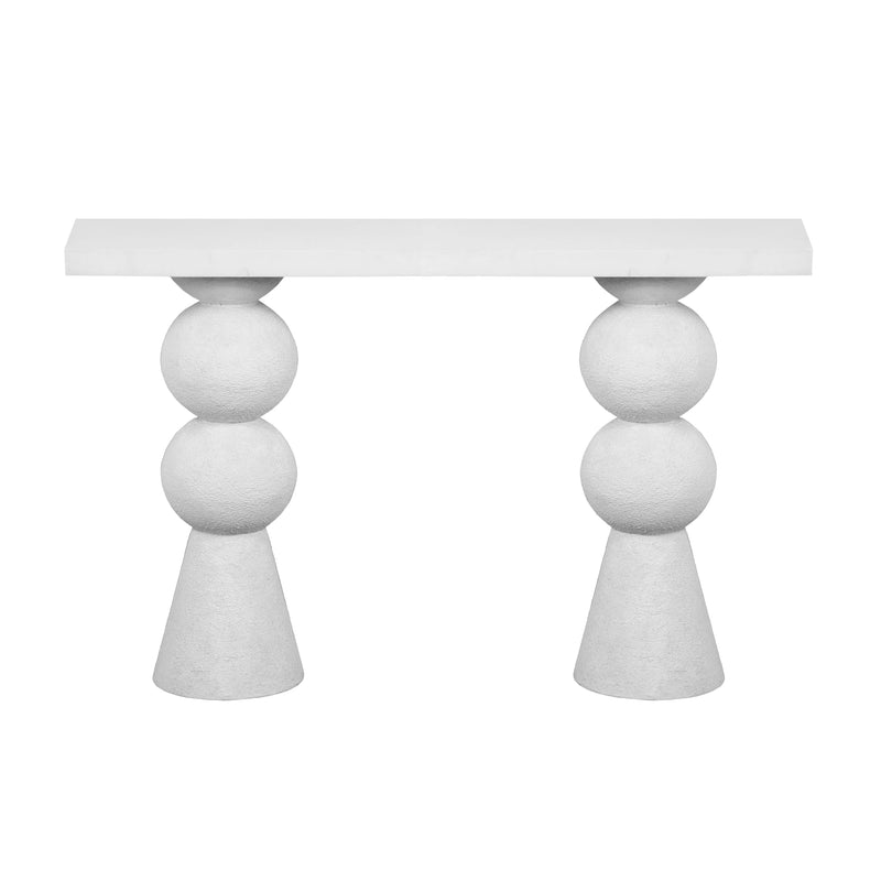 Lupita 53" White Console Table