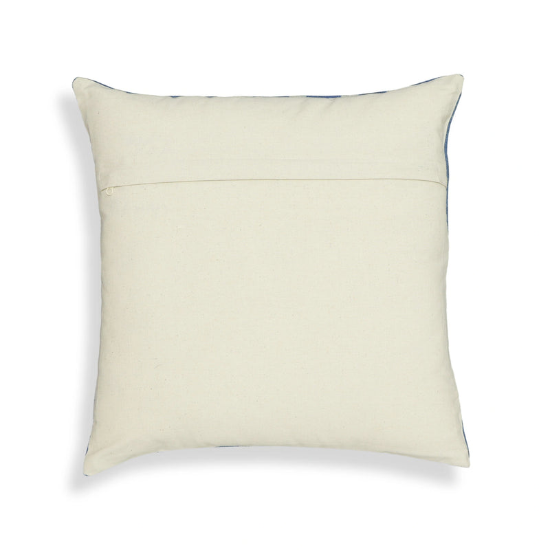Indigo 20" Cotton Square Throw Pillow