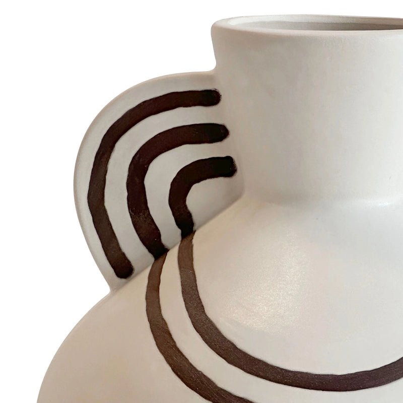 Ceramic Line Art Vase