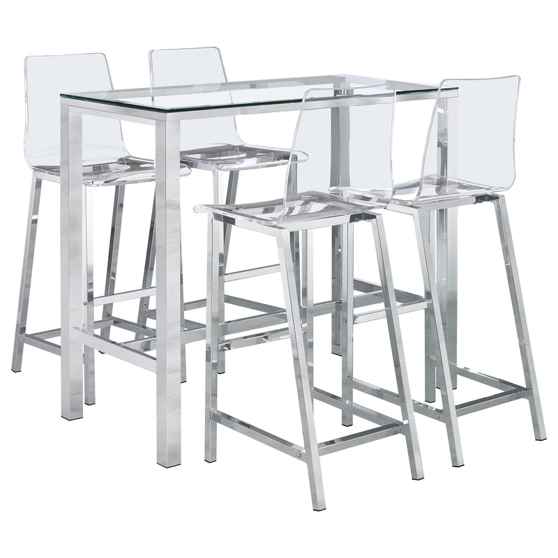 Tolbert Bar Table Set (Table and 4 Stool)