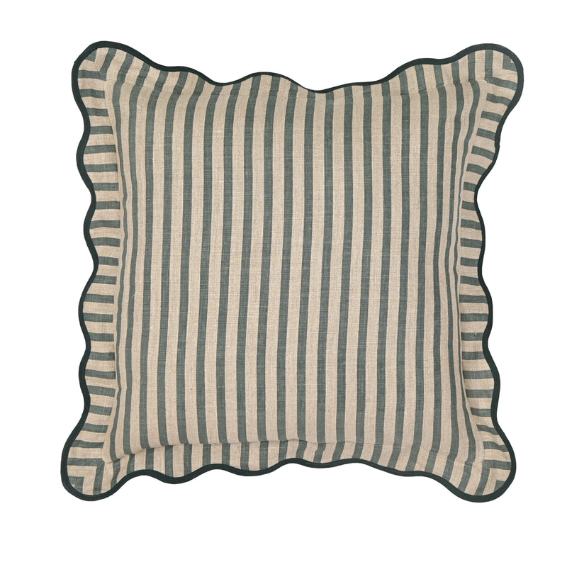 Striped 20" Linen Throw Pillow