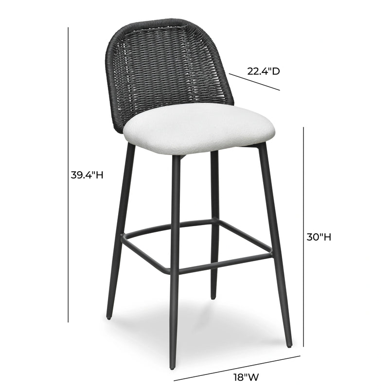 Alexa Performance Fabric Outdoor Stool