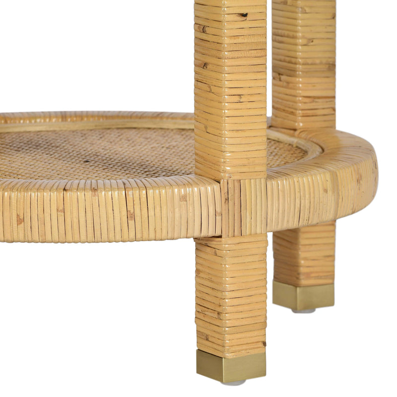 Amara Natural Rattan Side Table