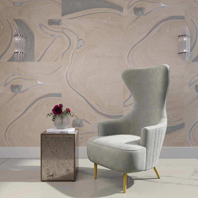 Julia Velvet Wingback Accent Chair