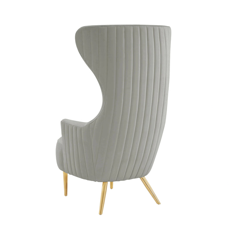 Julia Velvet Wingback Accent Chair