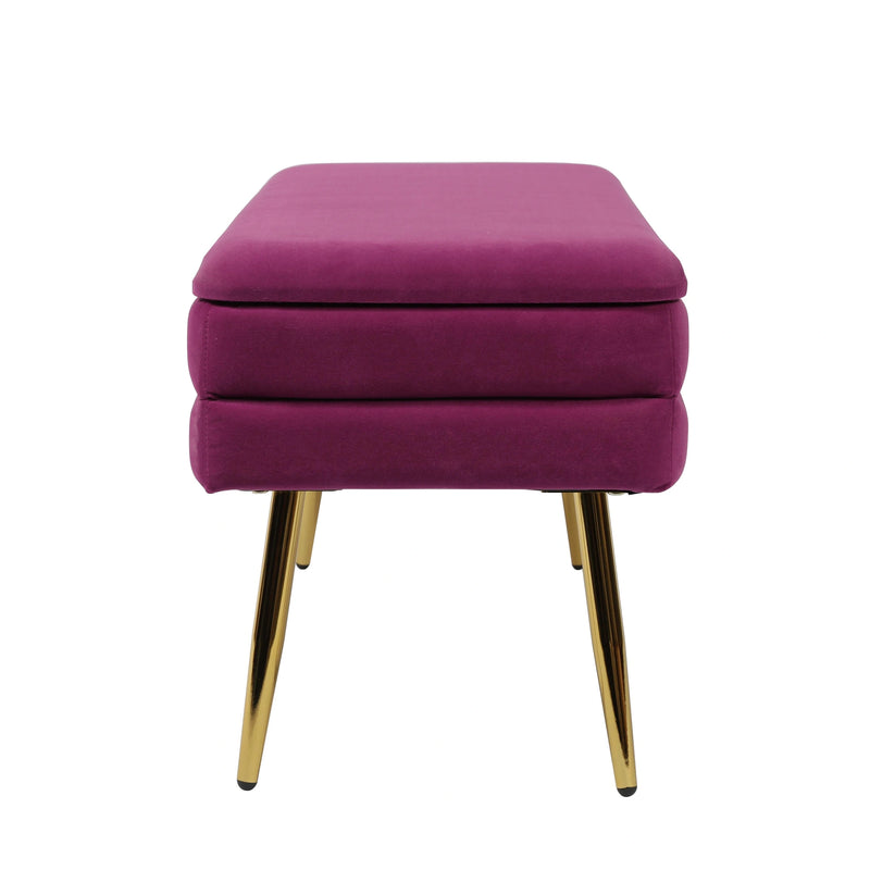 Ziva 31" Velvet Storage Bench
