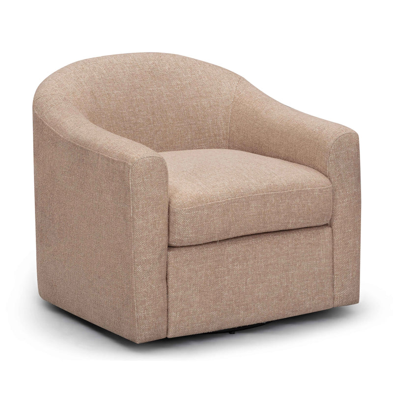 Sillón decorativo giratorio Thao de tela de tejido tipo canasta de grado comercial