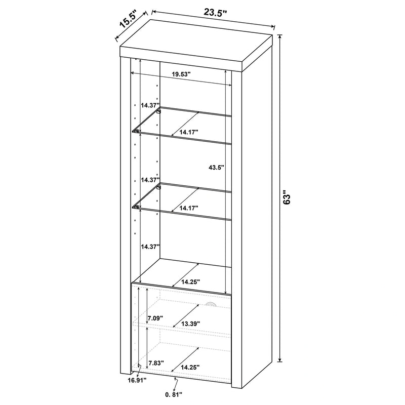Jude Entertainment Center (TV Stand and 2 Media Tower)