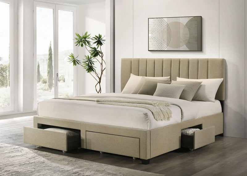 Wheatland Panel Platform Storage Bed