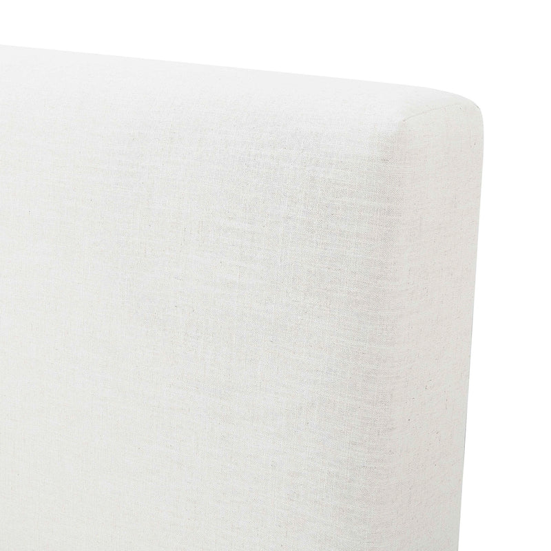 Meena Cream Upcycled Performance Linen Storage Bed