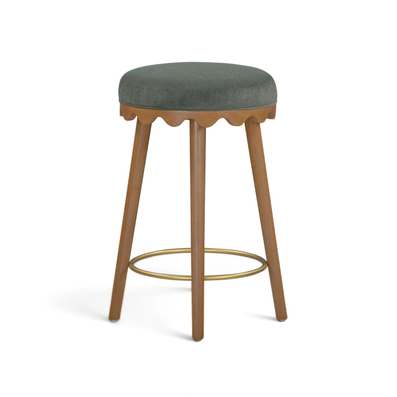 Oodle Performance Vegan Mohair Bar and Counter Stool