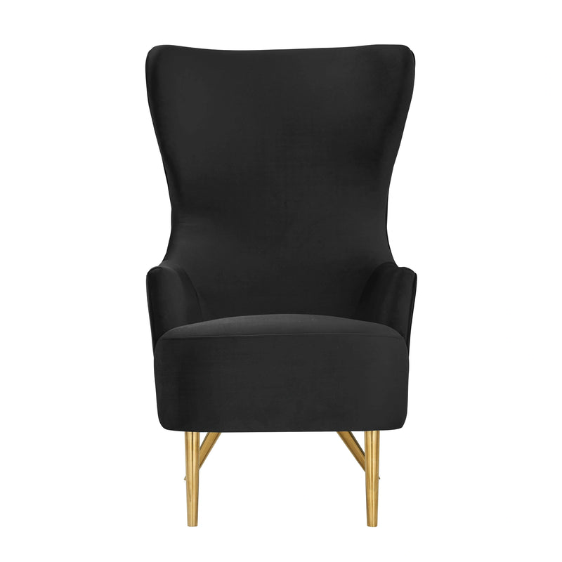 Julia Velvet Wingback Accent Chair