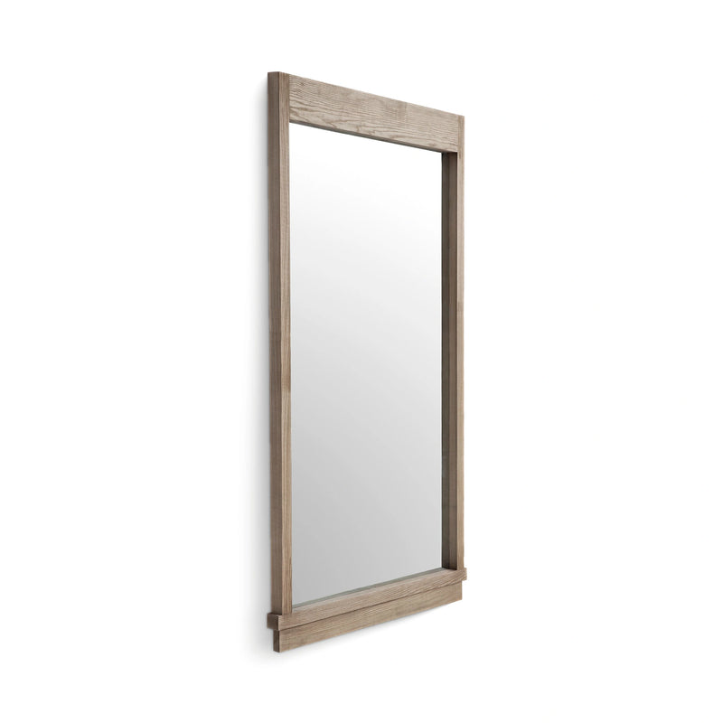 Aimee 44"X77" Solid Brushed Ash Floor Mirror