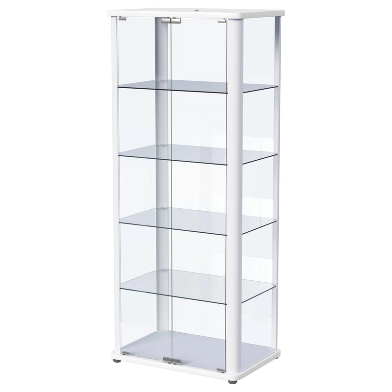 Aero Curio Cabinet with LED Lighting