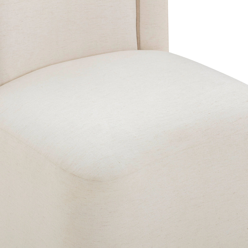 Dolce Performance Velvet Rolling Desk Chair