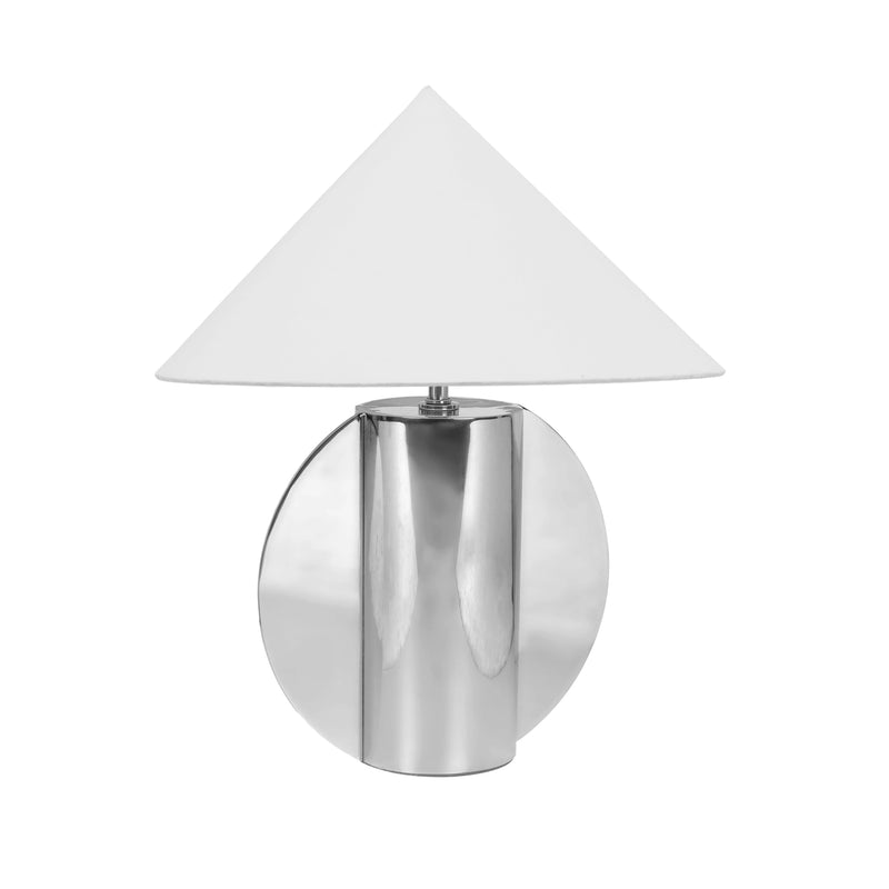 Geo Chrome Table Lamp
