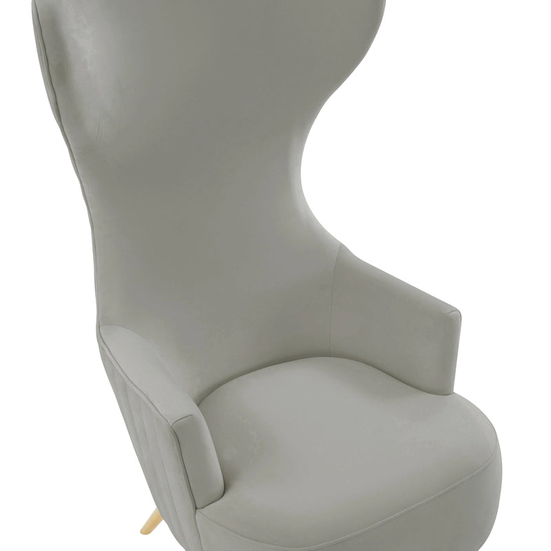 Julia Velvet Wingback Accent Chair