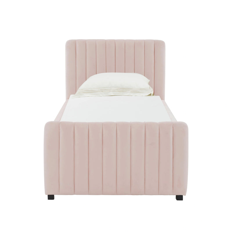 Cama nido Angela de terciopelo de rendimiento, tamaño individual