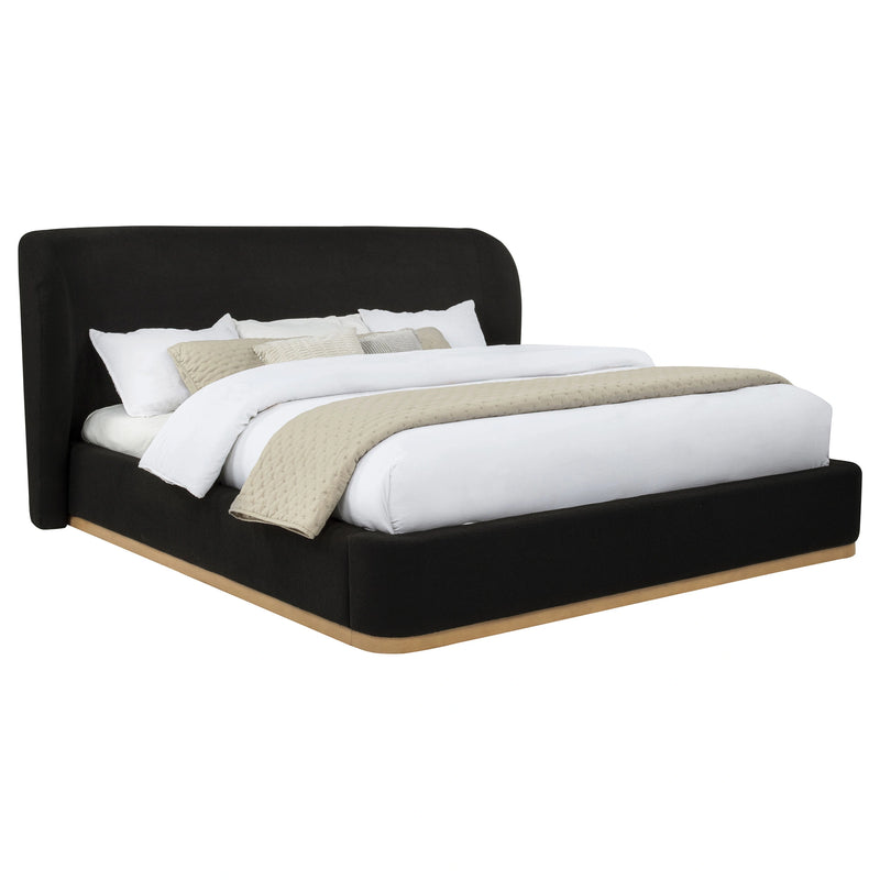 Blaire Upholstered Wingback Platform Bed