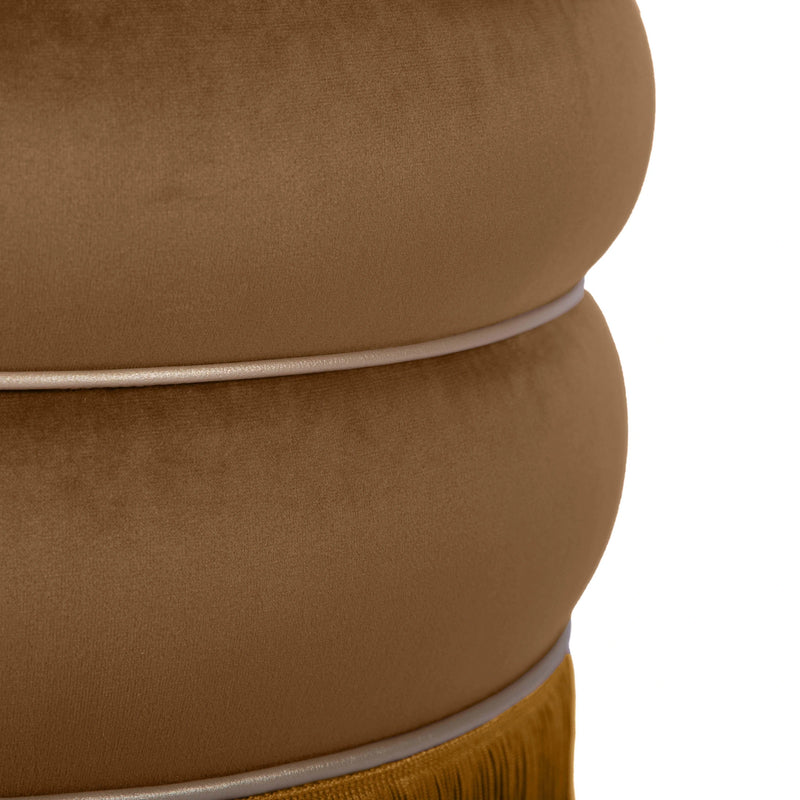 Lakka Performance Velvet Ottoman