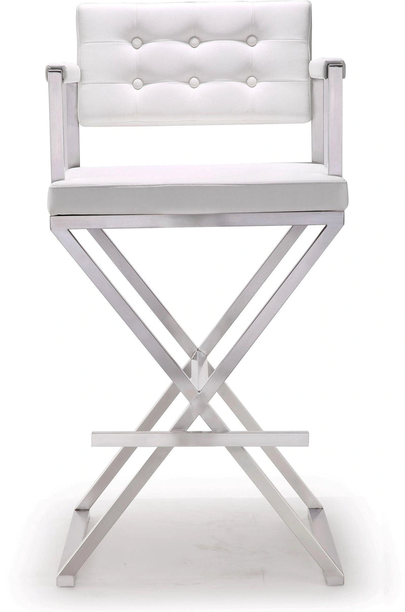 Director Performance Vegan Leather Stool