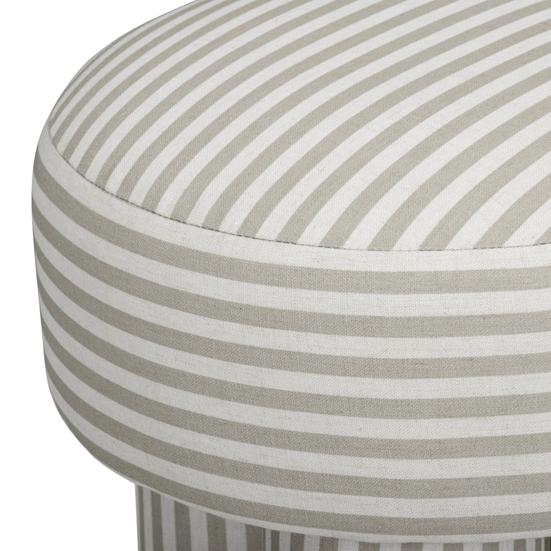 Masha Performance Linen Accent Stool