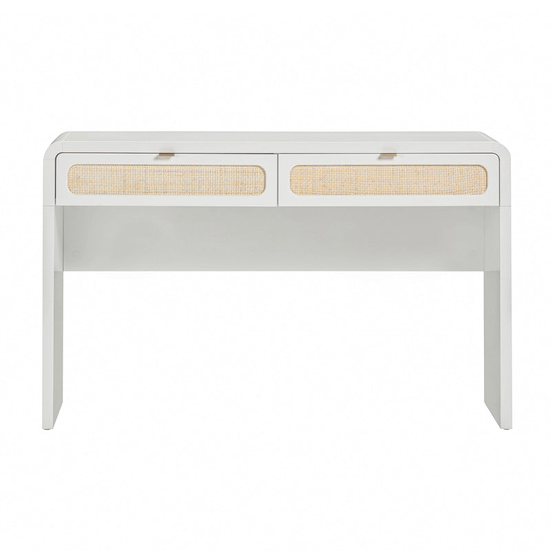 Patty 48" Rattan 2-Drawer Console Desk