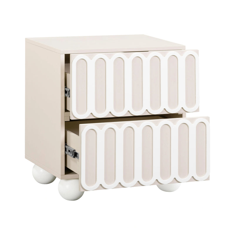 Tori 23" Motif 2-Drawer Nightstand