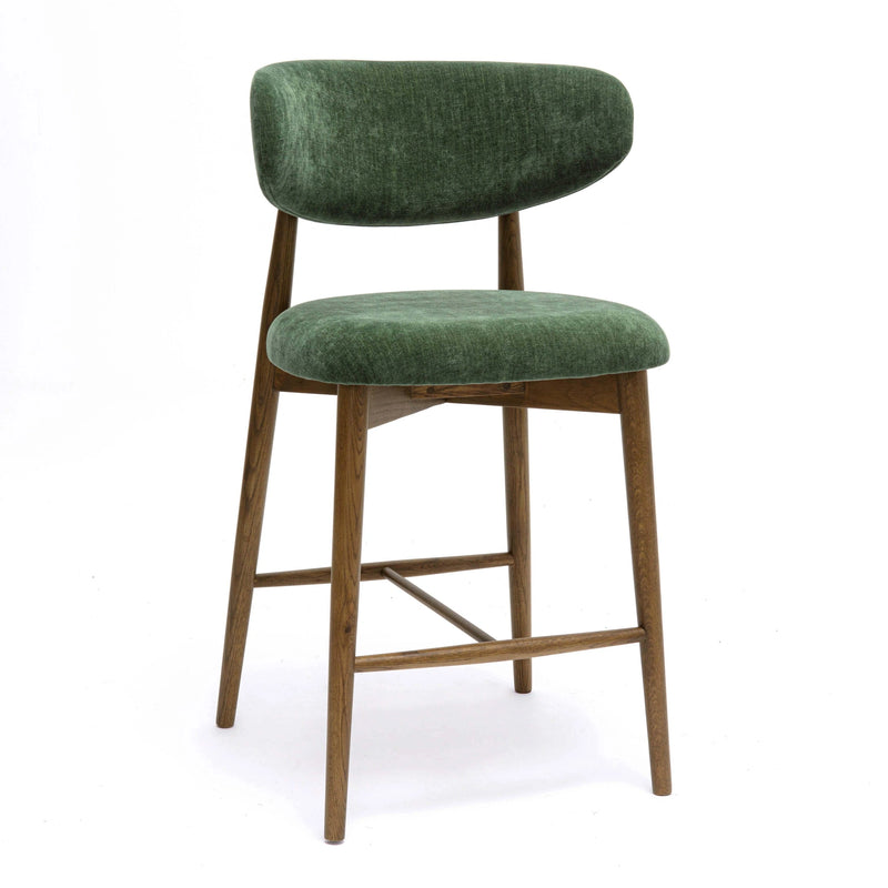 Zinea Performance Textured Velvet Counter Stool