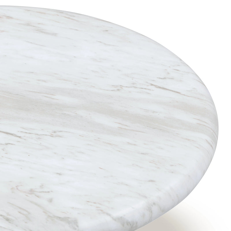 Juju Faux Marble Indoor/Outdoor Round Coffee Table (24"-32")