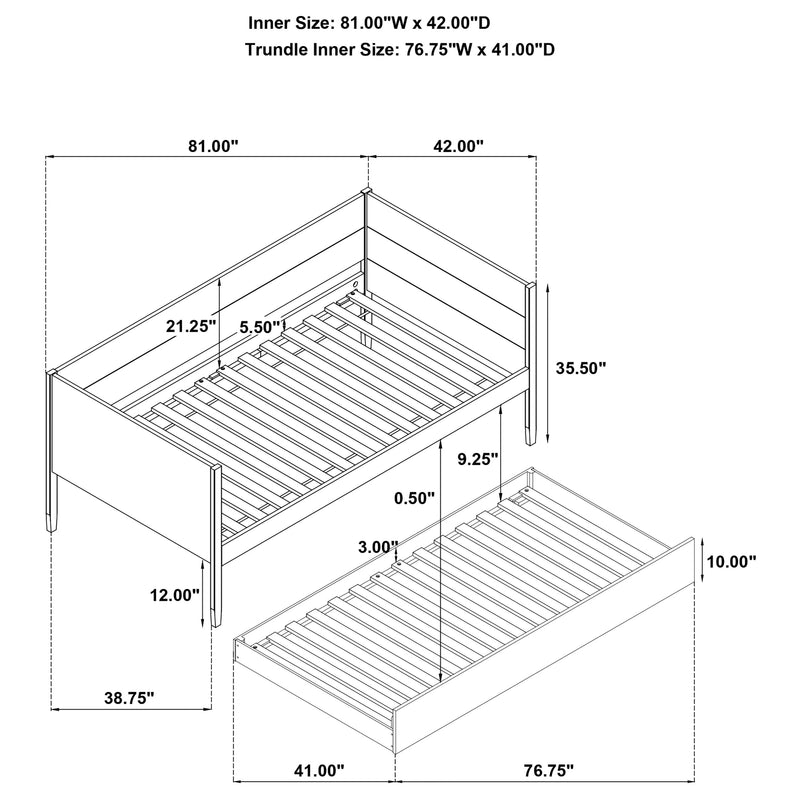 Calinda Daybed with Trundle