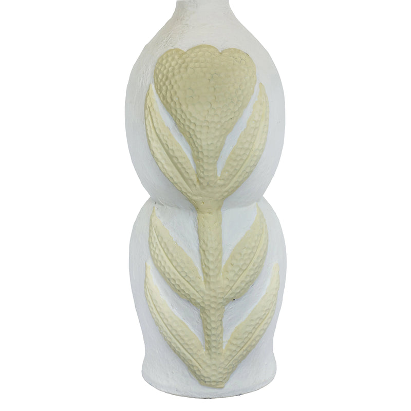 Edith Papier Mache Flower Pleated Table Lamp