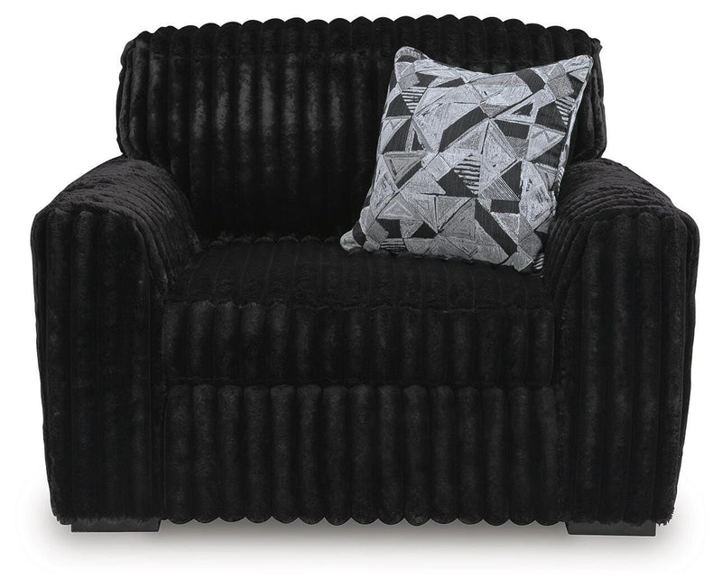 Midnight-Madness Oversized Chair