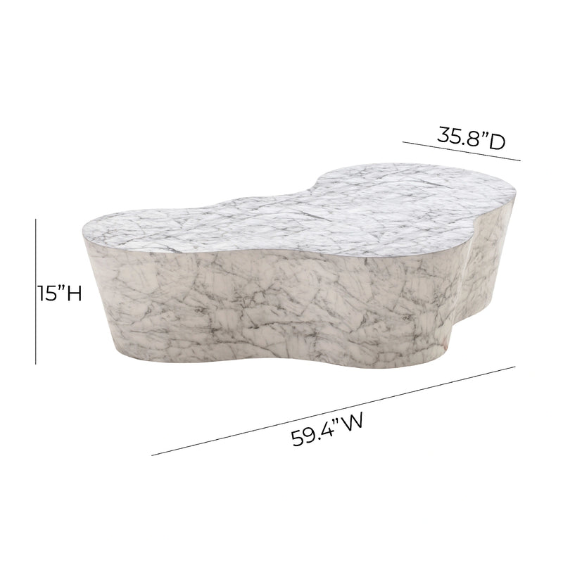 Slab 59" Concrete Indoor/Outdoor Coffee Table
