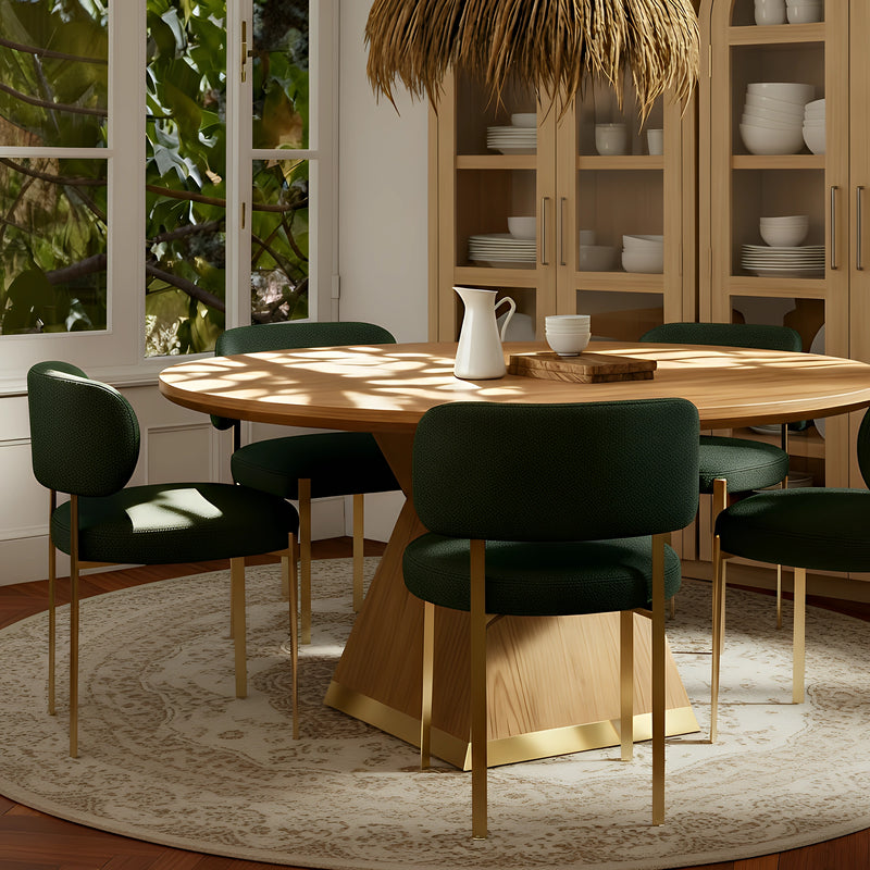 Margaret Cream Performance Linen Dining Chair