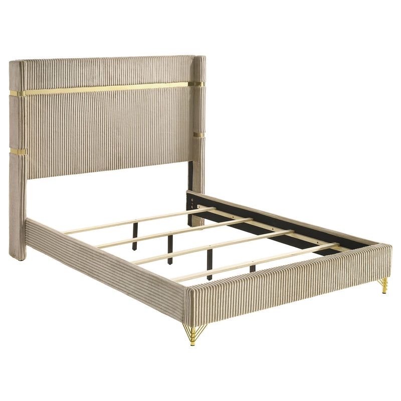Lucia 5 Pc Bedroom Set (Queen Bed, Nightstand, Dresser, Mirror and Chest)