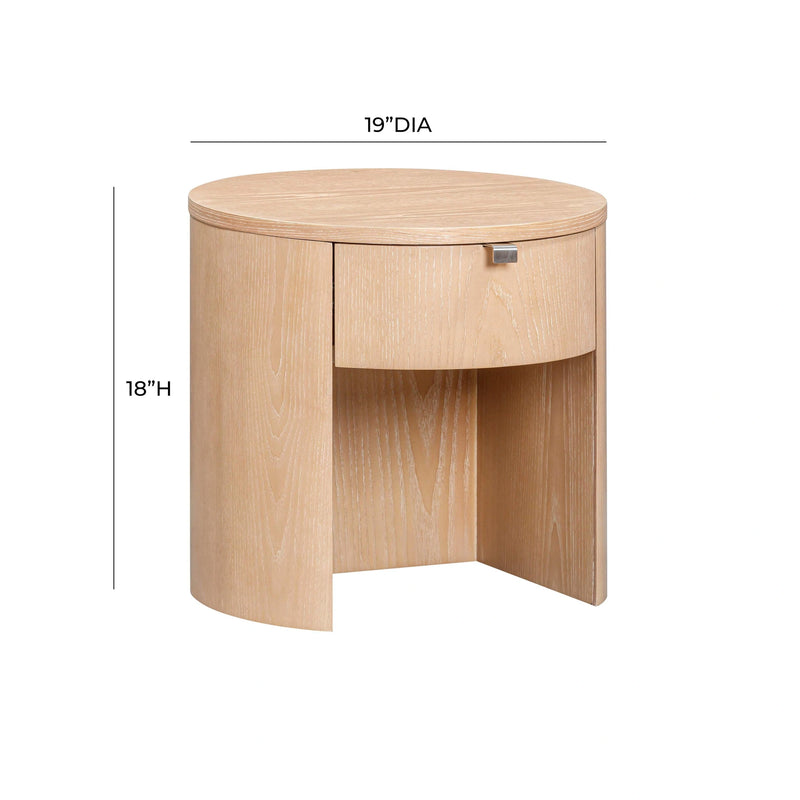 Marlow Wood Nightstand With Drawer