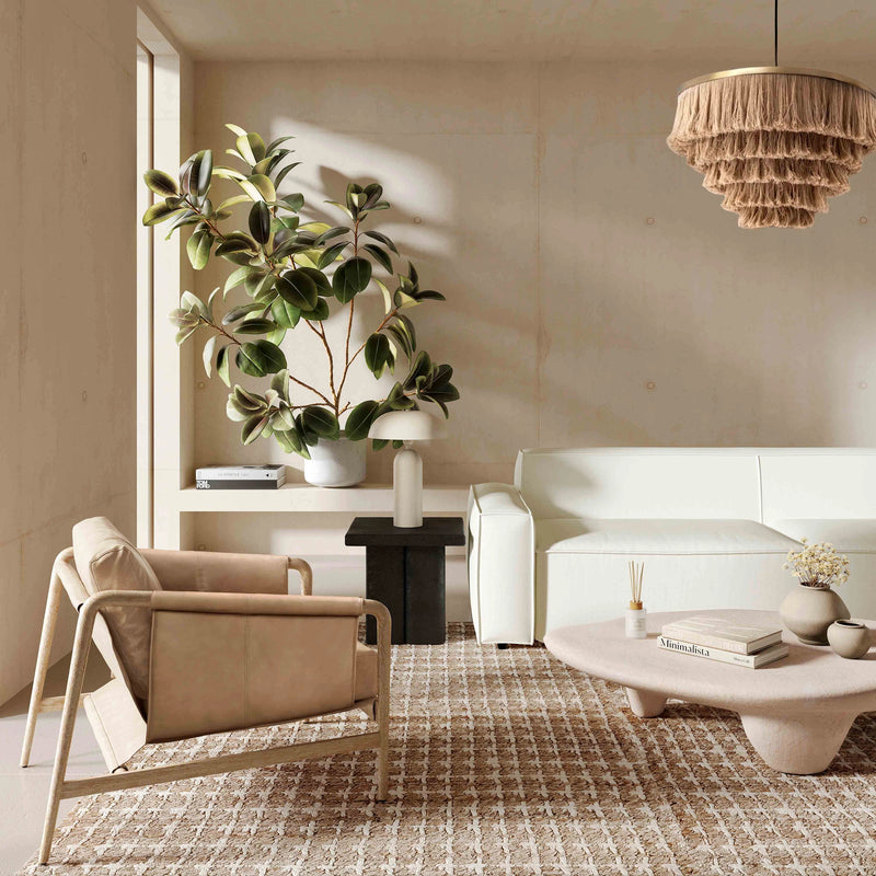 Sillón decorativo Chakka de piel auténtica de calidad comercial