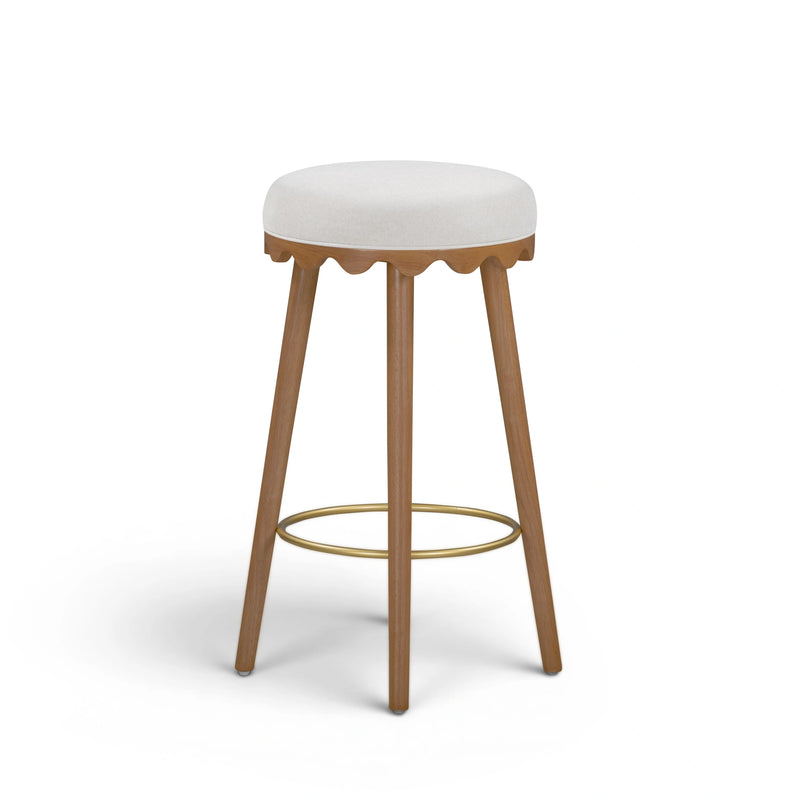 Oodle Performance Vegan Mohair Bar and Counter Stool